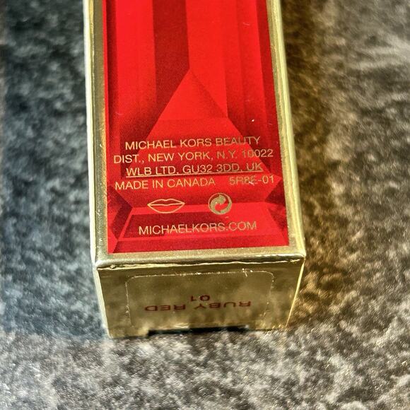 Limited Edition Michael Kors Lip Lacquer Lipstick RUBY RED New In Box Full Size - Picture 7 of 9